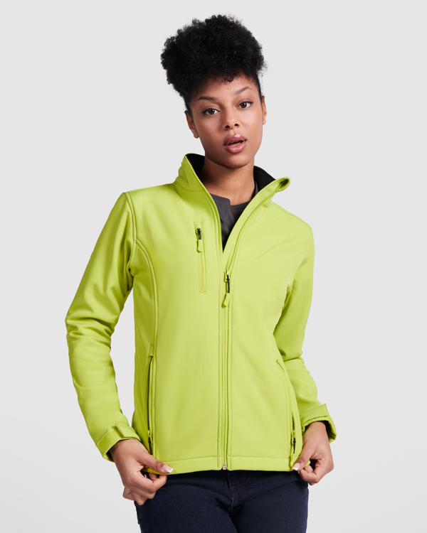Γυναικείο μπουφάν softshell Roly Workwear Nebraska Woman 6437 σε λαχανί χρώμα