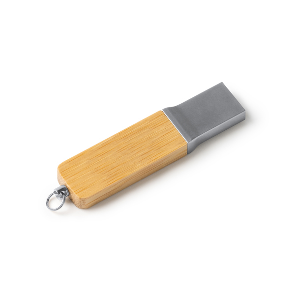 Διαφημιστικό USB μνήμη NETIX 4198 σε φυσικό χρώμα, με εκτύπωση λογοτύπου