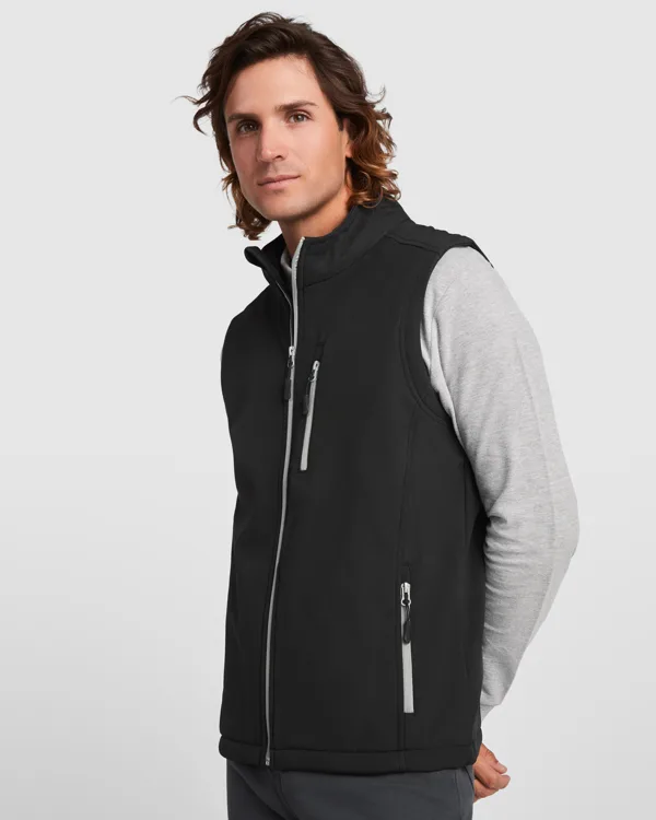 Γιλέκο εργασίας Roly Workwear Nevada 1199 σε μαύρο χρώμα