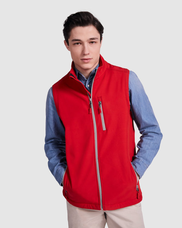Γιλέκο εργασίας Roly Workwear Nevada 1199 σε κόκκινο χρώμα
