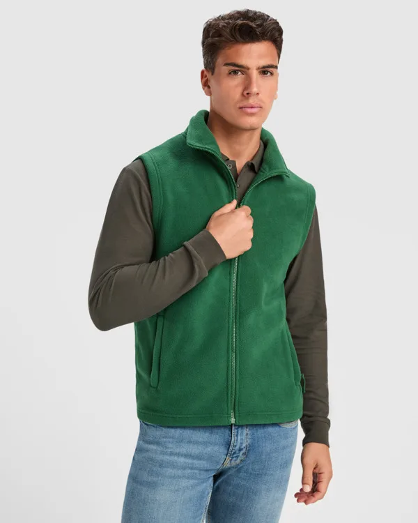 Διαφημιστικό Unisex fleece Roly New Bellagio Classic 6416 σε πράσινο μπουκαλιού χρώμα