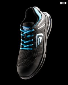 Παπούτσι ασφαλείας Roly Workwear Noboa 8384 σε μαύρο/ρουά χρώμα