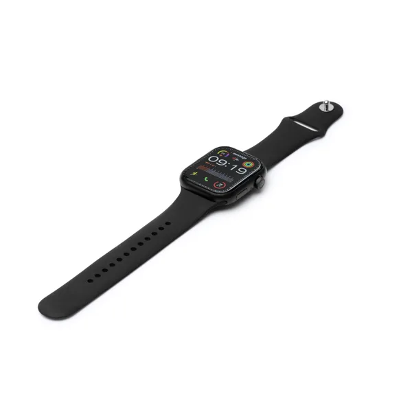 Διαφημιστικό smartwatch NOREX 1701 σε μαύρο χρώμα, με εκτύπωση λογοτύπου