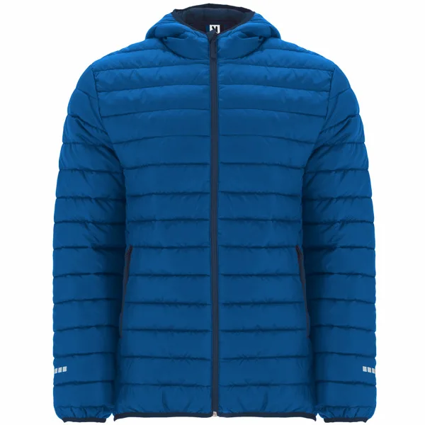 Ανδρικό αθλητικό μπουφάν softshell Roly Norway Sport 5097 σε ρουά/μπλε χρώμα, με εκτύπωση λογοτύπου