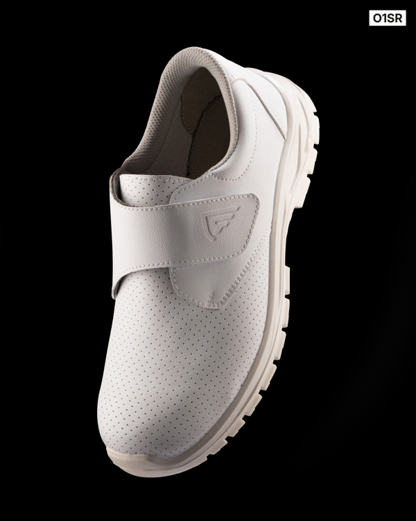Σαμπό εργασίας Roly Workwear Opal 8393 σε λευκό χρώμα