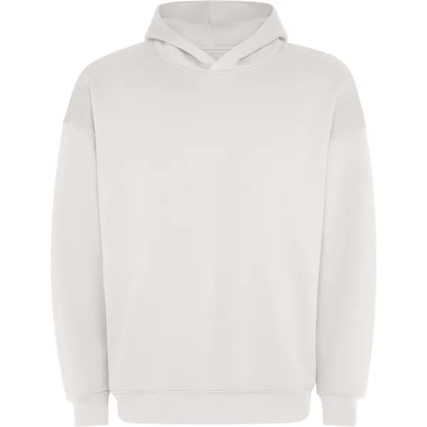 Διαφημιστικό Unisex φούτερ με κουκούλα Roly Otto 6702 σε λευκό vintage χρώμα