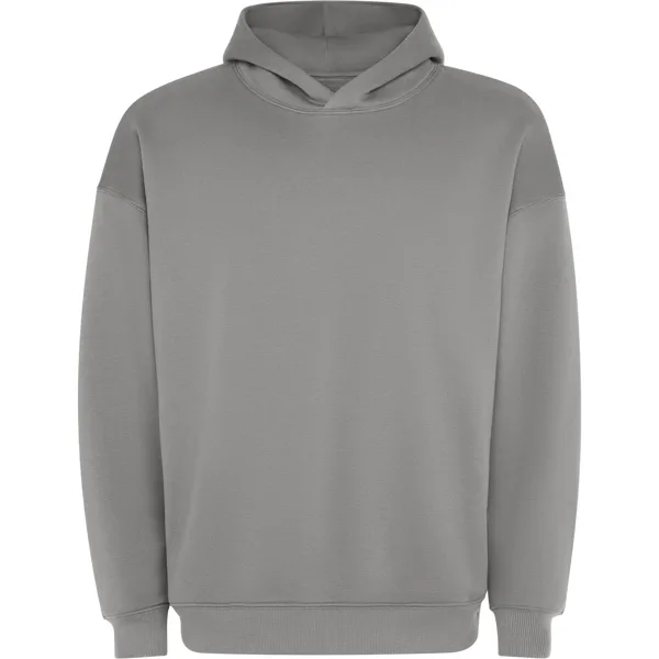 Διαφημιστικό Unisex φούτερ με κουκούλα Roly Otto 6702 σε γκρι πέτρας χρώμα