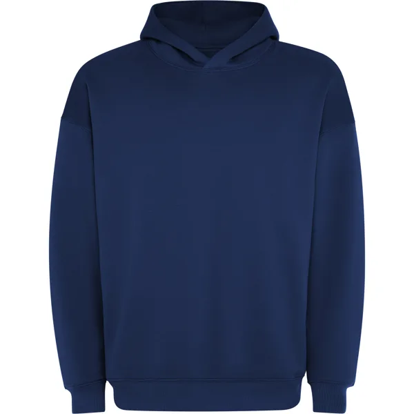 Διαφημιστικό Unisex φούτερ με κουκούλα Roly Otto 6702 σε μπλε σκούρο χρώμα