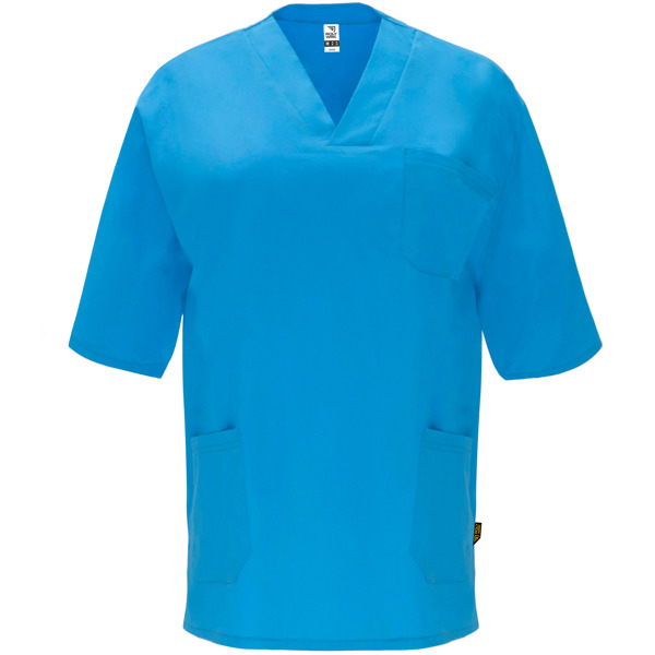 Μπλούζα εργασίας Roly Workwear Panacea 9098 σε γαλάζιο χρώμα