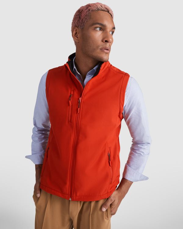 Fleece εργασίας Roly Workwear Quebec 6438 σε κόκκινο χρώμα