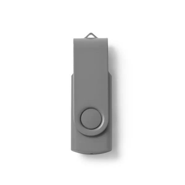 Διαφημιστικό USB μνήμη RIOT 4192 σε ασημί χρώμα, με εκτύπωση λογοτύπου