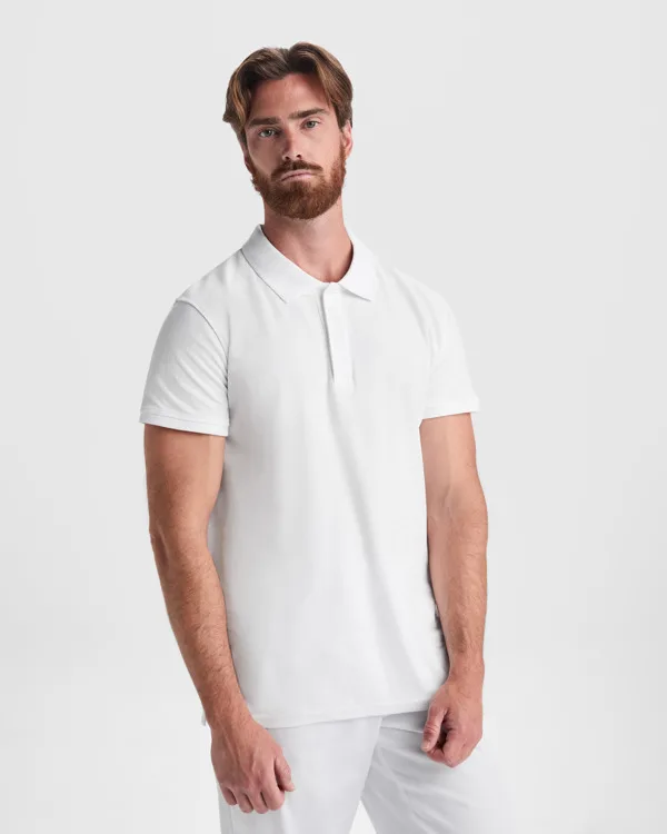 Πόλο εργασίας Roly Workwear Rover 8403 σε λευκό χρώμα