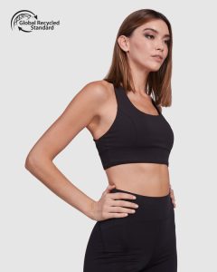 Αθλητικό αθλητική φόρμα Roly Sport Sebring 6665 σε μαύρο χρώμα, με εκτύπωση λογοτύπου