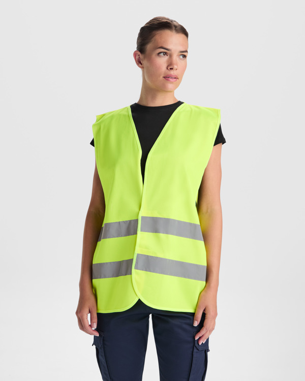 Γιλέκο υψηλής ορατότητας Roly Workwear Sirio 5063 σε κίτρινο φλούο χρώμα