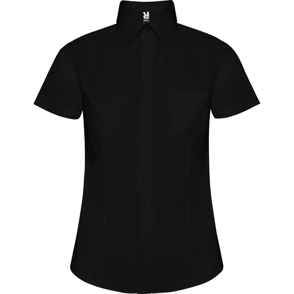 Γυναικείο πουκάμισο εργασίας Roly Workwear Sofia 5061 σε μαύρο χρώμα