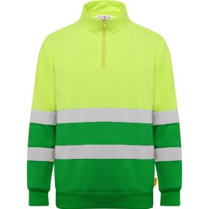 Γιλέκο υψηλής ορατότητας Roly Workwear Spica 9314 σε πράσινο/κίτρινο φλούο χρώμα