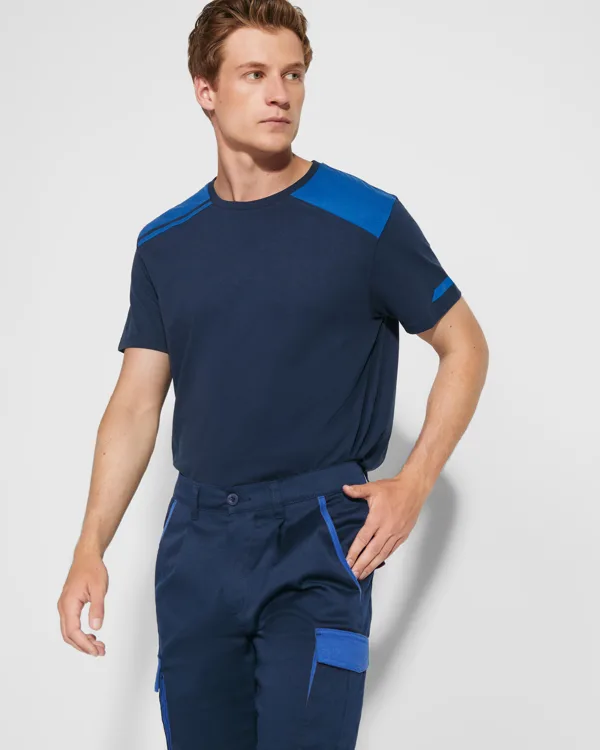 Γιλέκο εργασίας Roly Workwear Tahoe 8409 σε μπλε/ρουά χρώμα
