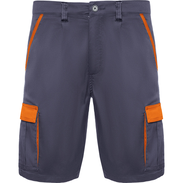 Γιλέκο εργασίας Roly Workwear Tahoe 8409 σε μολυβί/πορτοκαλί χρώμα