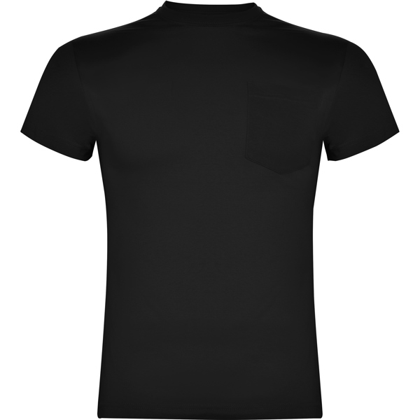 Διαφημιστικό Unisex κοντομάνικο μπλουζάκι Roly Teckel σε μαύρο χρώμα