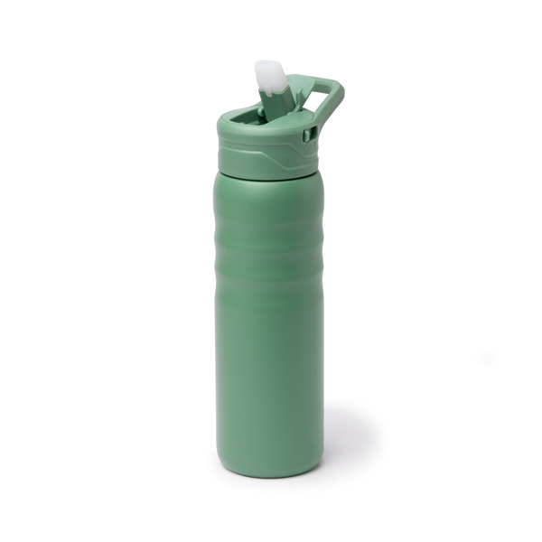 Διαφημιστικό ανοξείδωτο παγούρι TUXLEY 2017 σε verde-salvia χρώμα, με χάραξη λογοτύπου