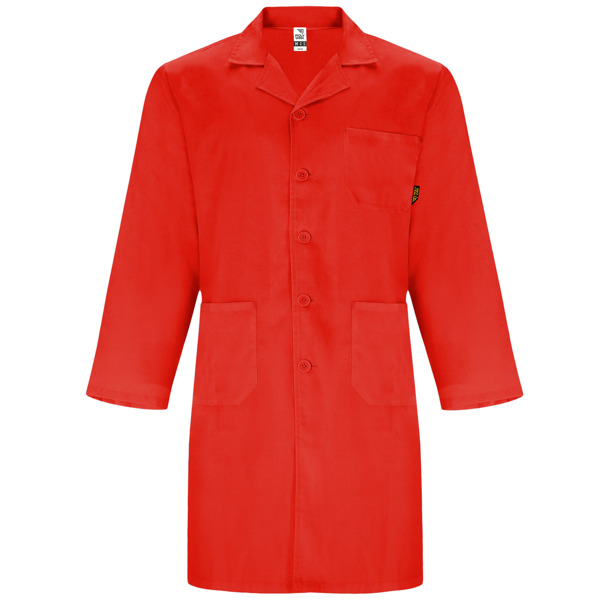 Ιατρική μπλούζα Roly Workwear Vaccine 9094 σε κόκκινο χρώμα