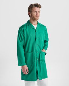 Ιατρική μπλούζα Roly Workwear Vaccine 9094 σε πράσινο εργασίας χρώμα