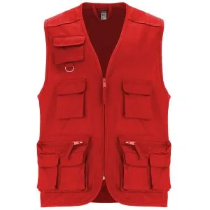 Πουκάμισο εργασίας Roly Workwear Venera 9111 σε κόκκινο χρώμα