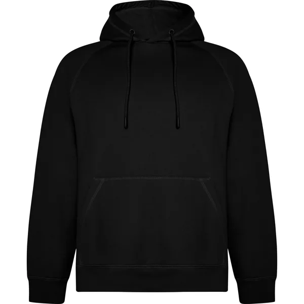 Διαφημιστικό Unisex φούτερ με φερμουάρ Roly Vinson 1074 σε μαύρο χρώμα