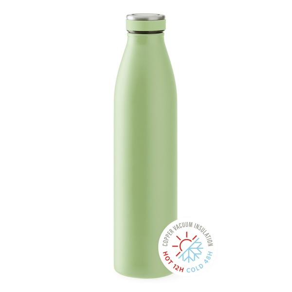 Διαφημιστικό θερμός YISEL 4093 σε verde-salvia χρώμα, με χάραξη λογοτύπου